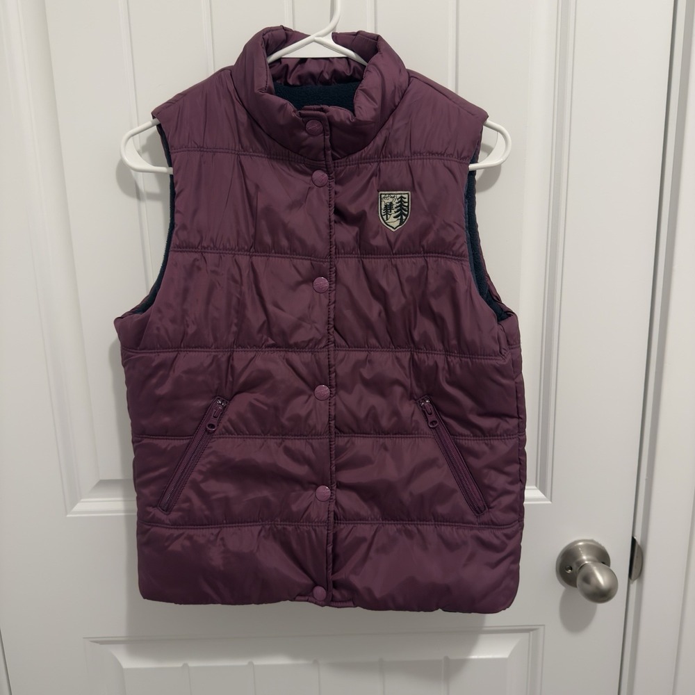 American Eagle Women's Purple Puffer Outdoor Thermal Vest Size Medium